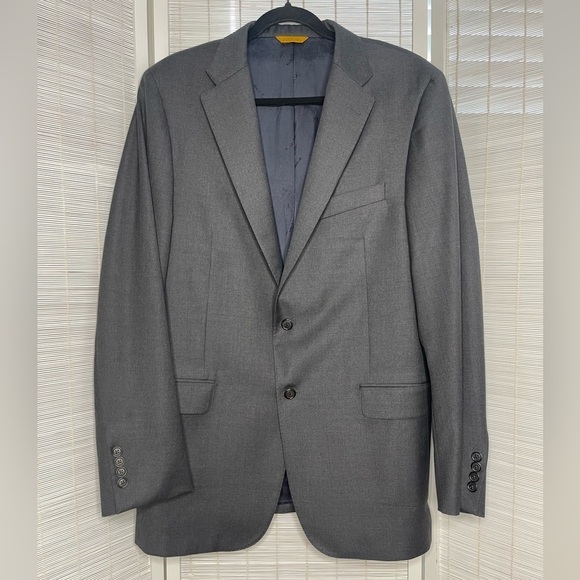 Hickey Freeman Gray Blazer Jacket - Picture 1 of 12